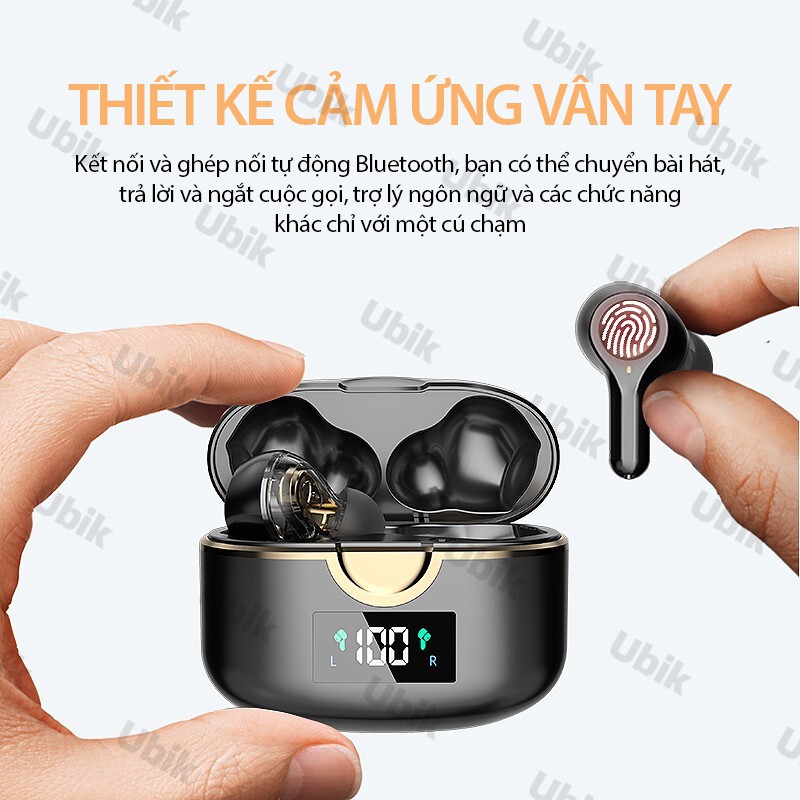 【BÁN LỚN】Tai nghe Bluetooth TWS 5.0 4 loa Tai nghe không dây HD Tai nghe chống ồn Thể thao Tai nghe điều khiển cảm ứng Màn hình LED Tai nghe cho XIAOMI VIVO OPPO