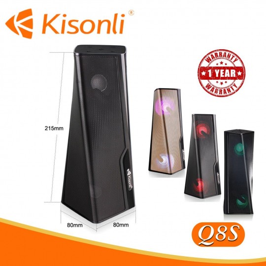 [ChínhHãng]Loa Bluetooth Kisonli Q8S chính hãng nhập khẩu, chất lương âm thanh chuẩn, bass cực căng tại TPHCM