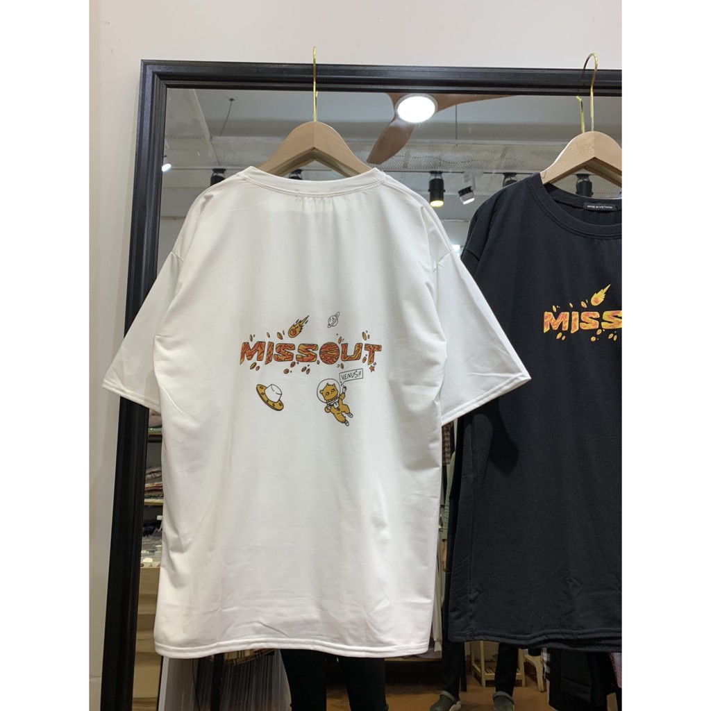 Áo Phông In Chữ MISSOUT AT47 CHANREEN [RẺ VÔ ĐỊCH] 🍀Phông tay lỡ oversize ,đủ màu, unisex nam nữ mặc được Ulzzang☘️