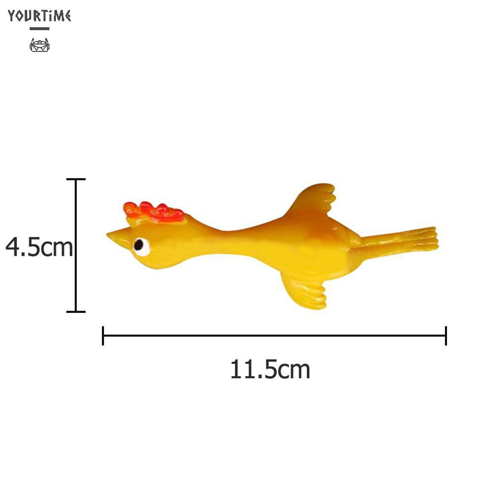 Đồ chơi 11.5cm Novelty Joke Finger Toys Stretchy Flying Laugh Turkey Sticky Chicken