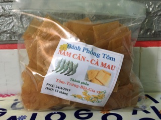 Freeship Bánh phồng tôm Cà Mau 500g
