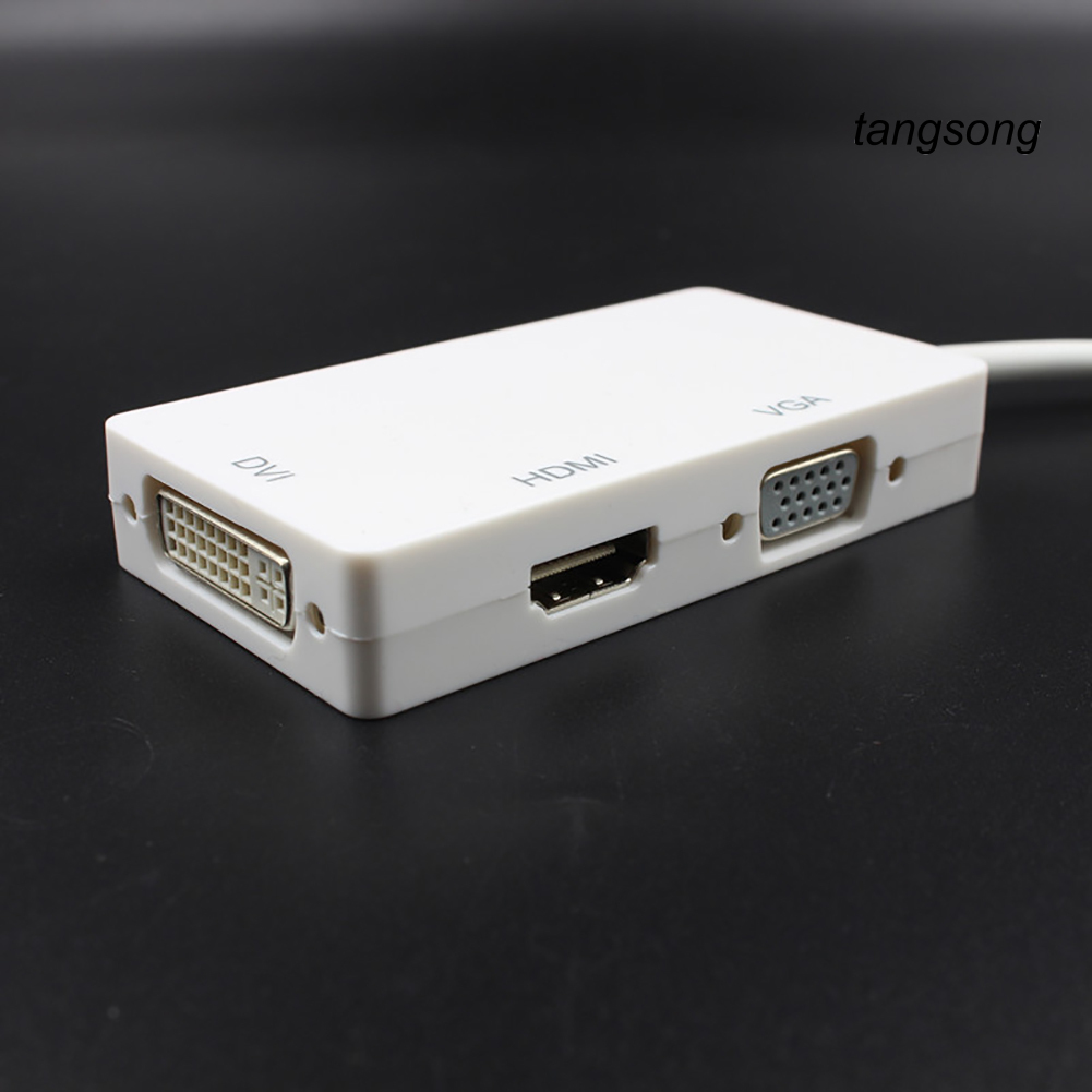 Cáp Chuyển Đổi 3 Trong 1 Từ Cổng Dp Sang Hdmi-Compatible Vga Dvi Cho Macbook Pro Air