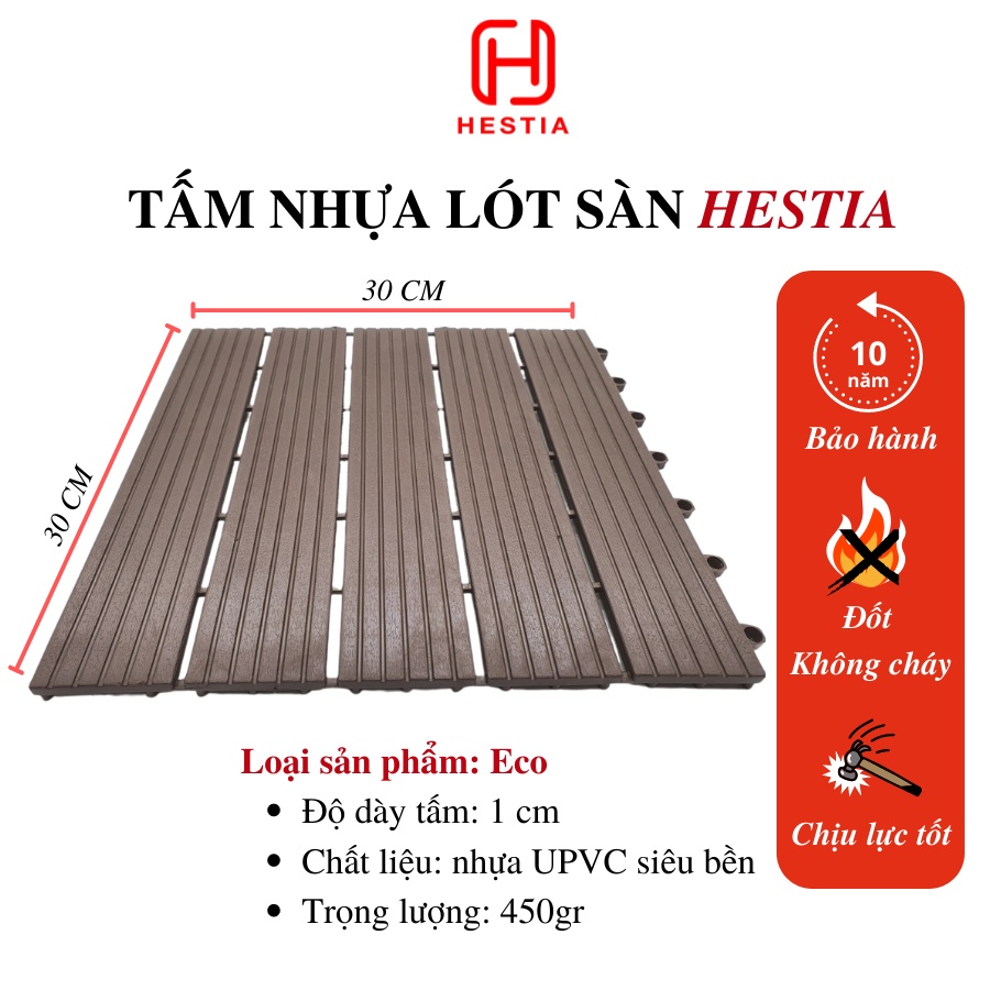 Sàn Nhựa Lót Ban Công, Vỉ Trải Sàn Trang Trí Ban Công Kệ Hoa, Decor Ban Công Chung Cư