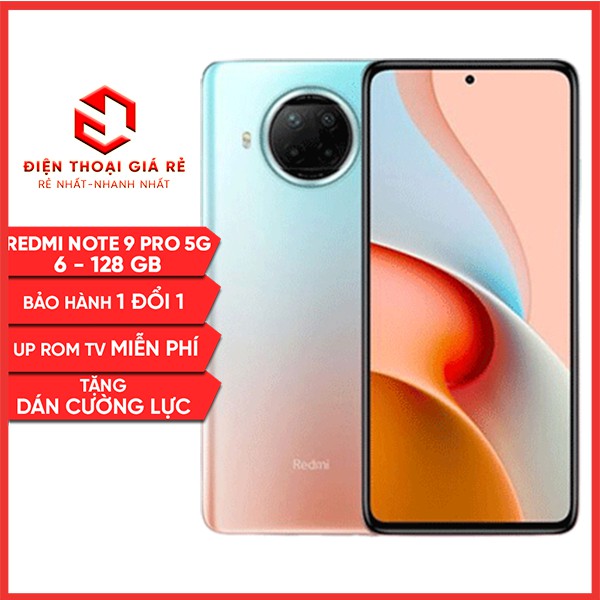 Điện Thoại Xiaomi Redmi Note 9 Pro 5G - RAM 6-128GB - [Điện thoai Giá rẻ, Bảo hành 1 đổi 1 - Tặng cường lực] | WebRaoVat - webraovat.net.vn