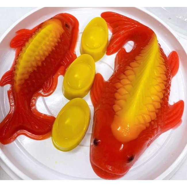 KHUÔN RAU CÂU ÉP XÔI HÌNH CÁ CHÉP 25 x 15 X 7CM Lớn