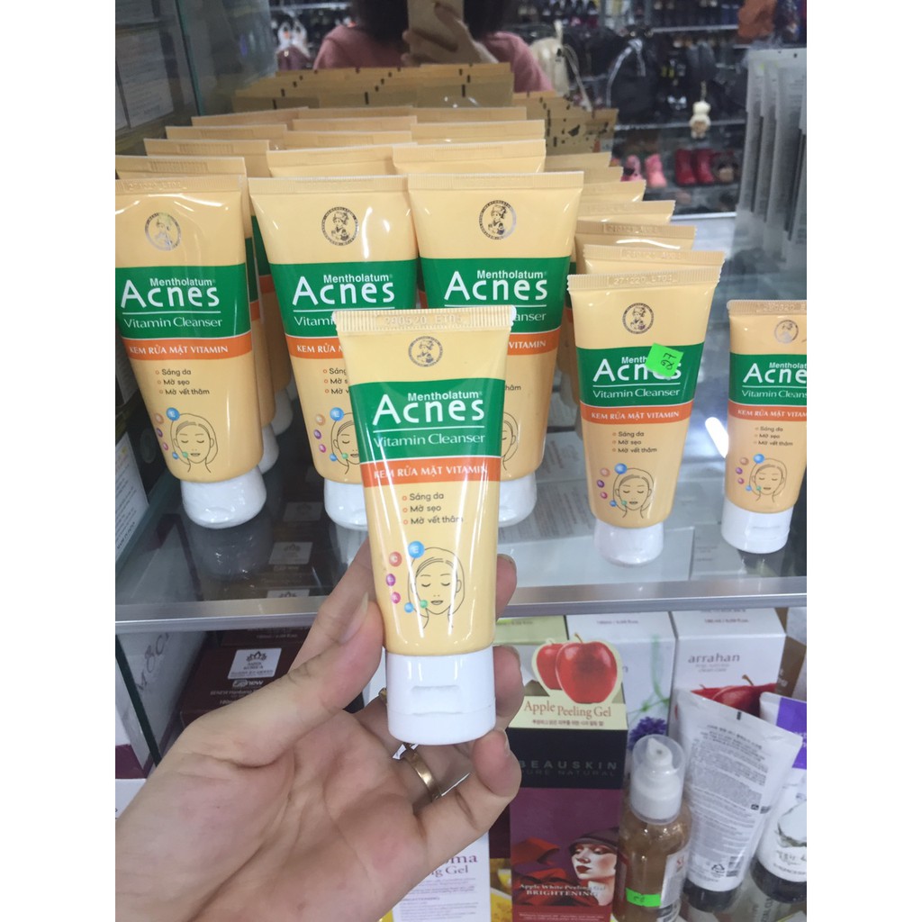 Acnes Vitamin Cleanser - Kem rửa mặt Vitamin 50g, 100g