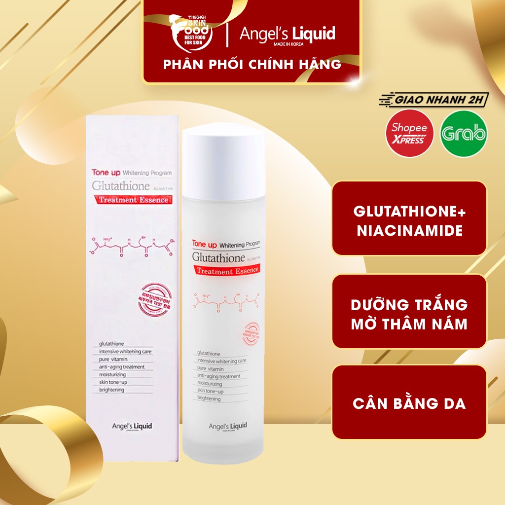 "Nước Thần" Giúp Trắng Da, Dưỡng Da Toàn Diện Angel's Liquid Tone Up Whitening Program Treatment Essence 150ml