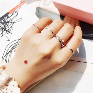 Set 5 nhẫn phong cách Hàn Quốc giản dị