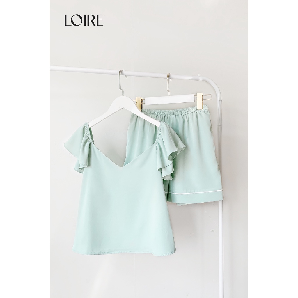Bộ Đồ Ngủ Lụa Tay Điệu Sóng Bồng Bềnh BDN44