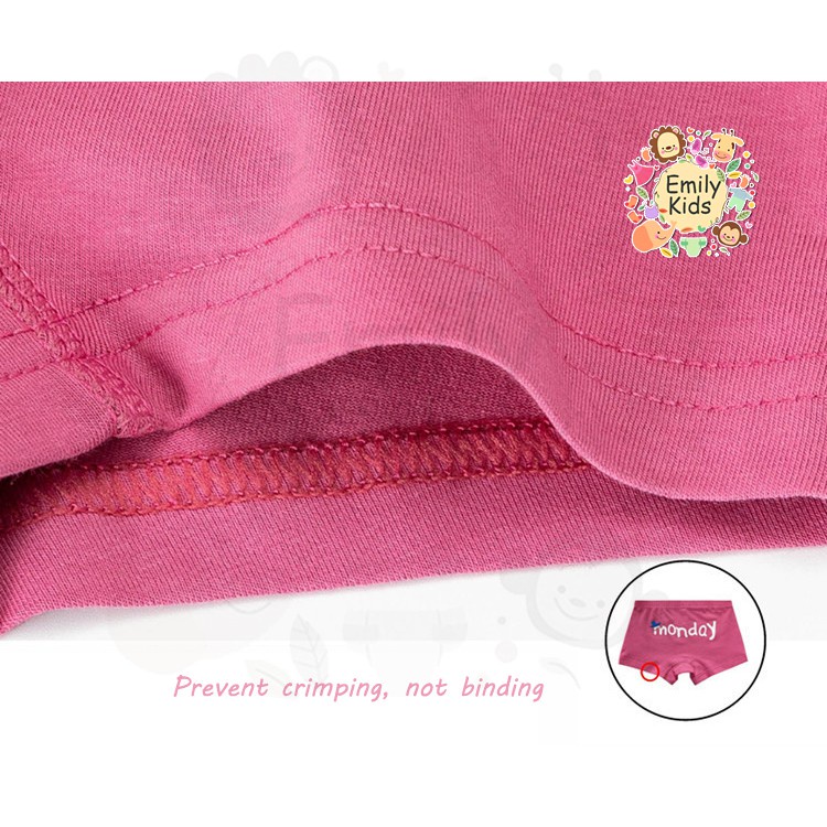 Bộ 5 QuầN LóT Boxer Cotton Cho Bé GáI (3-12 TuổI)