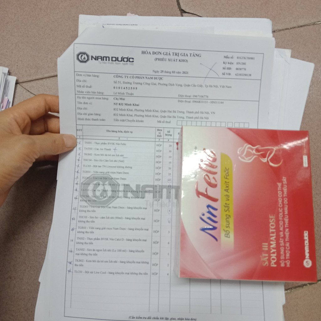 NinFelic bổ sung sắt hộp 20 ống | BigBuy360 - bigbuy360.vn