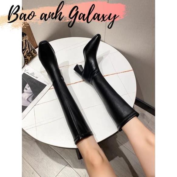 [Hot Trend] Giày Bốt Cổ Cao Kéo Khoá Đế Vân Gỗ Hàng Xịn [Ảnh Thật] | BigBuy360 - bigbuy360.vn