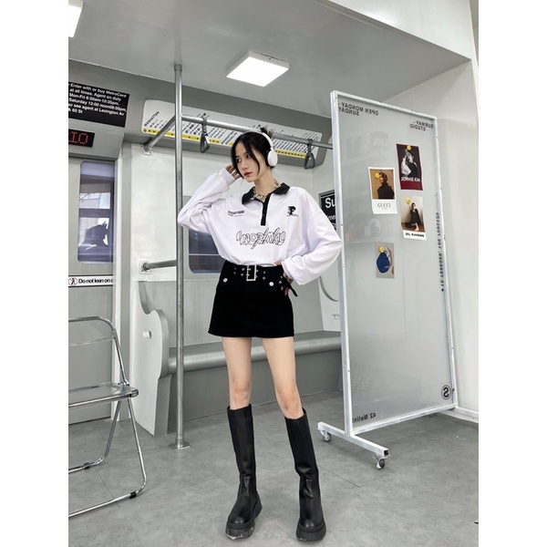 TÁCH LẺ ÁO TAY DÀI + CHÂN VÁY PHỐI DÂY