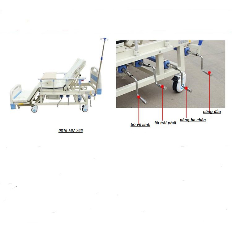 Giường bệnh y tế đa năng cao cấp