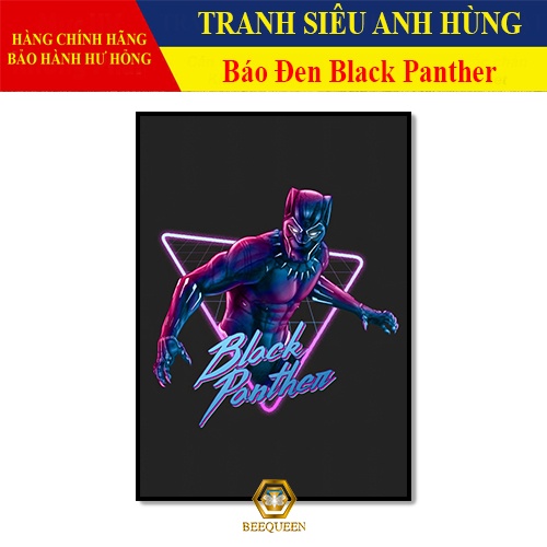 [MS26-51] Tranh Trang Trí Siêu Anh Hùng Báo Đen - Tranh Treo Tường Báo Đen