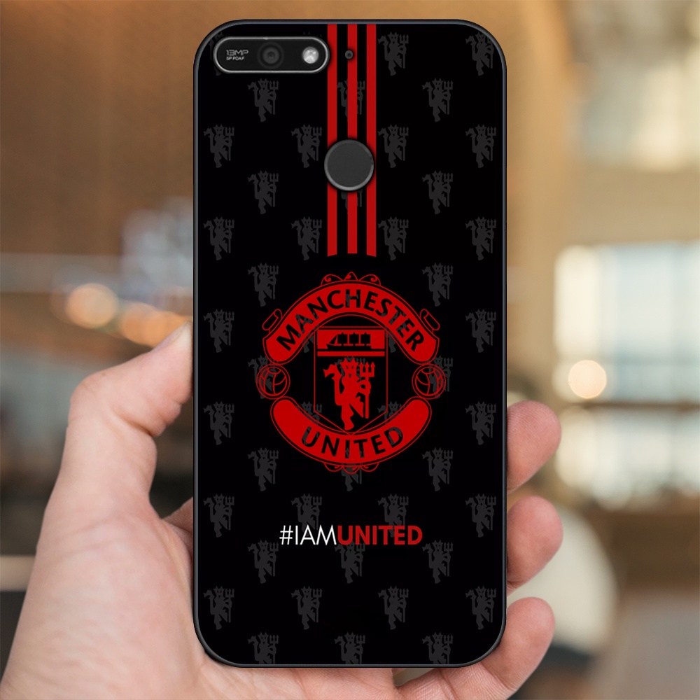 Ốp lưng Huawei Y6 Prime viền đen in hình MU Manchester United