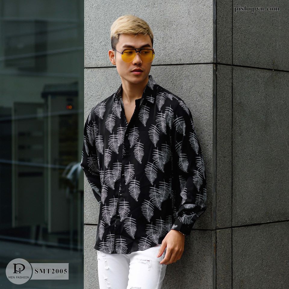  [Allbum] Áo sơ mi nam dài tay họa tiết, chất lụa đẹp hàn quốc hàng cao cấp htstore | BigBuy360 - bigbuy360.vn