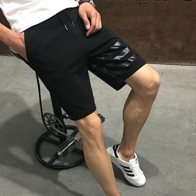 Quần đùi chạy bộ tập thể hình kiểu dáng năng động phong cách Hàn Quốc cỡ M-5XL cho nam