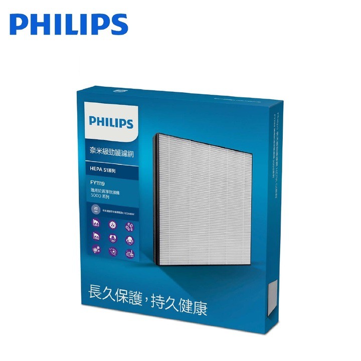 Tấm màng lọc không khí FY1119, thương hiệu Philips. Dùng thay thế cho các mã máy của Philips DE5205 và DE5206
