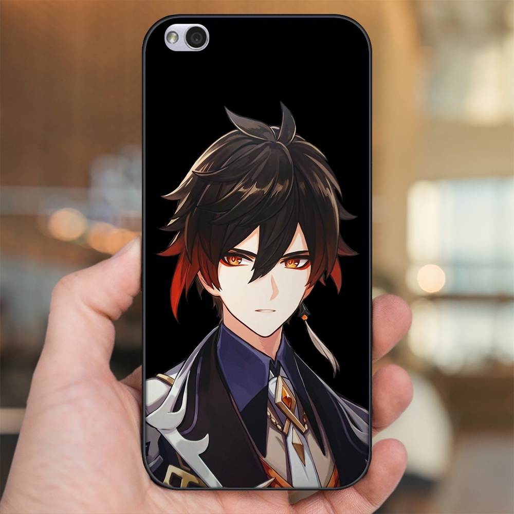 Ốp lưng Xiaomi Redmi 5A viền đen in hình Zhongli Genshin Impact