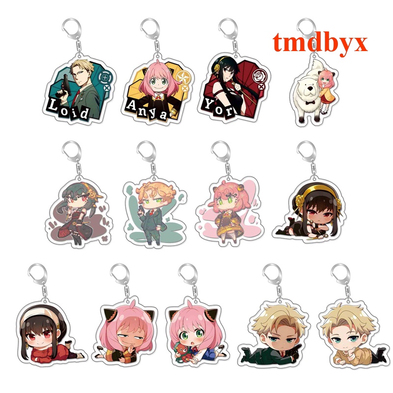 Tmdbyx Móc Khóa Acrylic In Họa Tiết Hoạt Hình Spy X Family Twilight Yor Forger Anya Forger