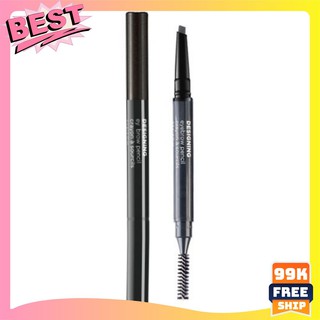 Chì kẻ mày The Face Shop Designing Eyebrow Pencil TFS 2 đầu 01-06 siêu dễ kẻ