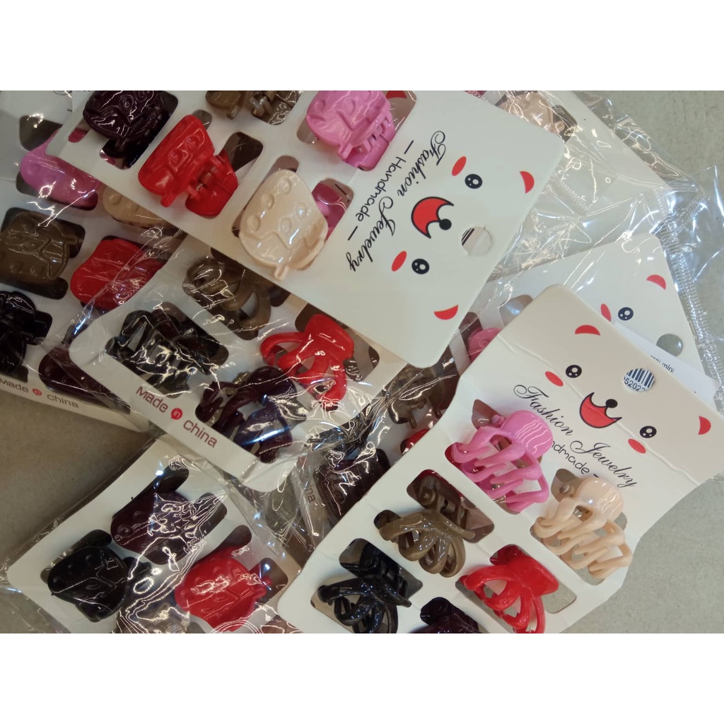 Set 6 kẹp mái mini nhiều màu