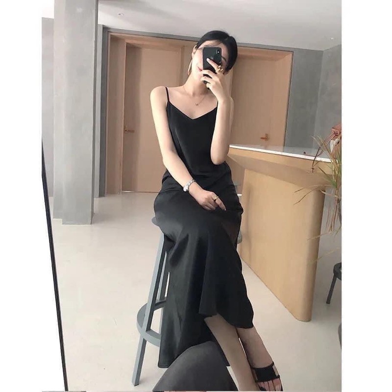 Váy lụa 2 dây