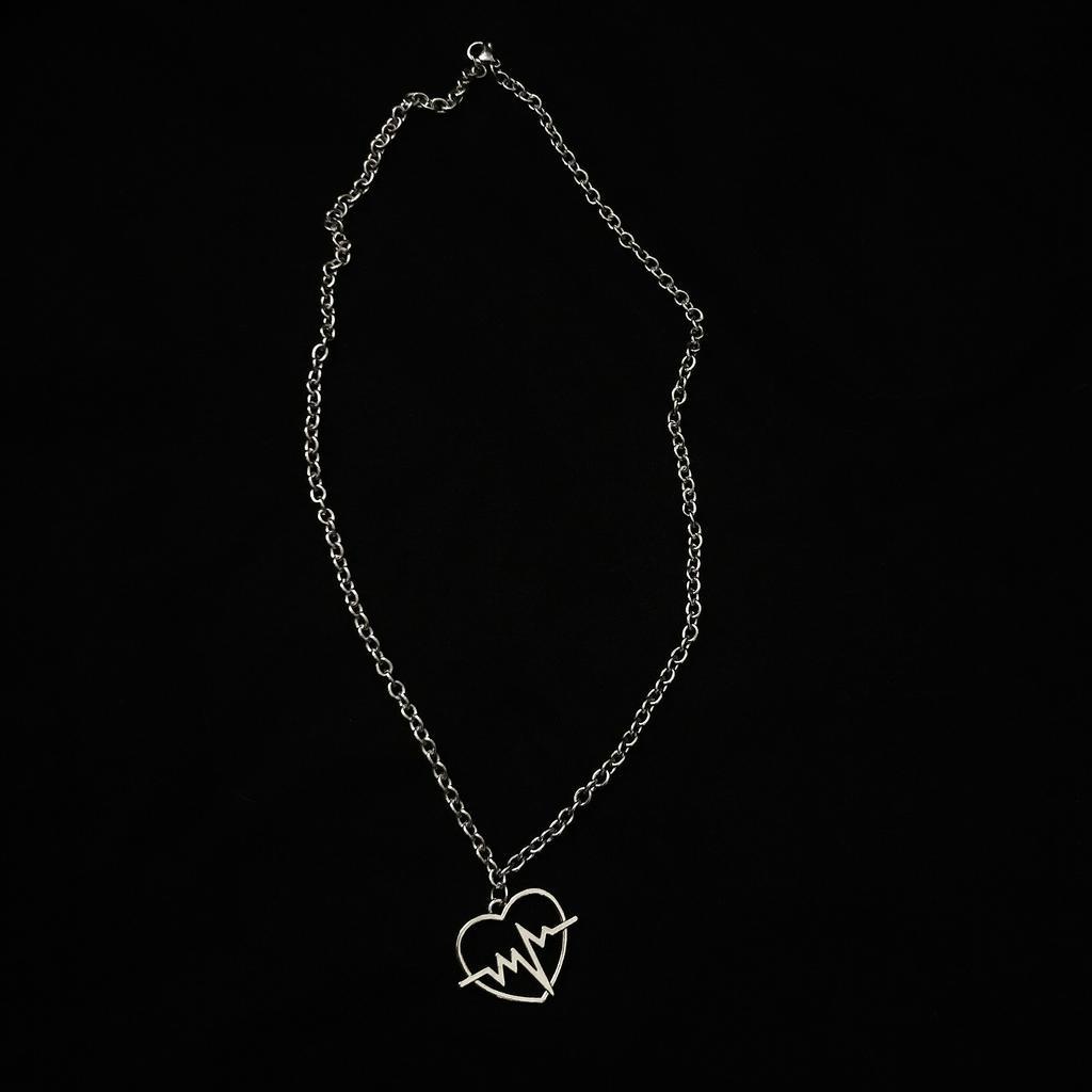 Dây Chuyền Mặt Hình Trái Tim Sáng Tạo Phong Cách Harajuku Hàn Quốc 19892