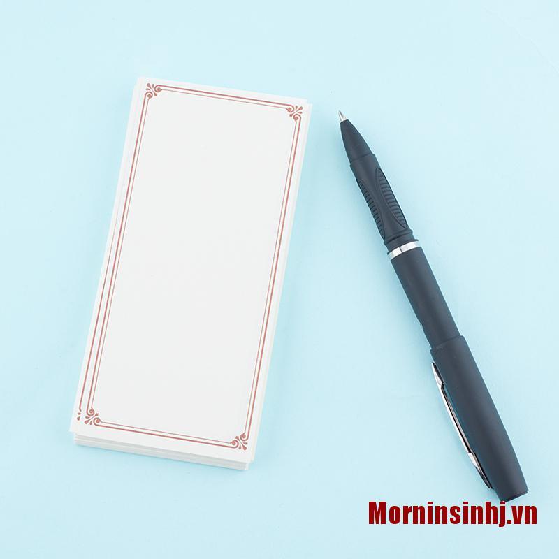 ✨Morninsinhj Classic Vintage Border Note Series Memo Pad Diary Stationary Flakes Scrapbook