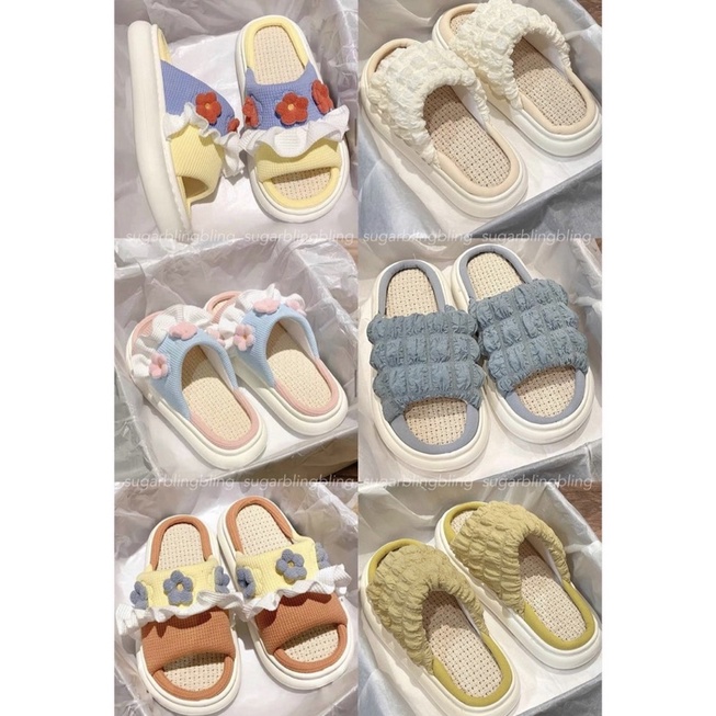 (SẴN - Kèm ảnh thật) Dép Xốp Hoa Đế Cao Su | Sugar.blingbling
