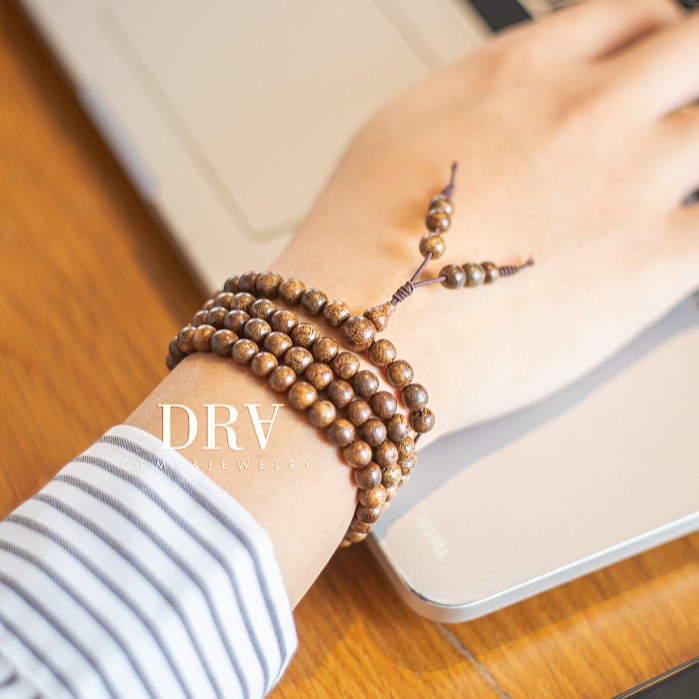 Chuỗi Vòng Tay Trầm Hương Tốc 108 hạt Loại 6mm Dành Cho Nam Nữ | BigBuy360 - bigbuy360.vn