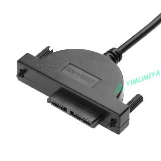 YI USB 2.0 to Mini SATA 7+6 13Pin Adapter Cable for Laptop CD DVD ROM Drive