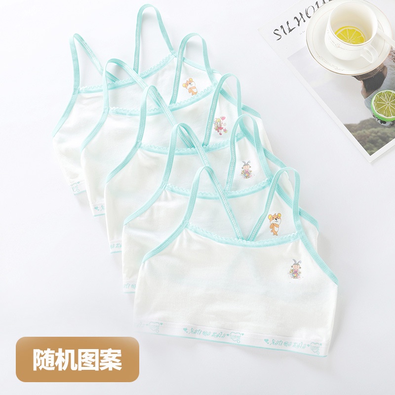 Áo Ngực cotton Không Tay Dành Cho Bé Gái 10 Tuổi / 4-12 Tuổi