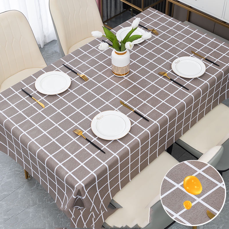 Khăn Trải Bàn Dùng Một Lần Bằng Nhựa Pvc Chống Thấm Nước / Dầu / Bỏng Cao Cấp Tiện Lợi Dễ Sử Dụng