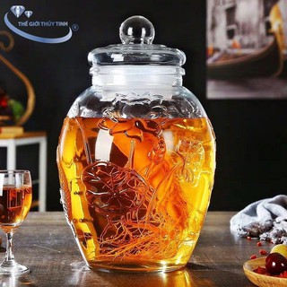 Bình Thủy Tinh Cá Chép 10L