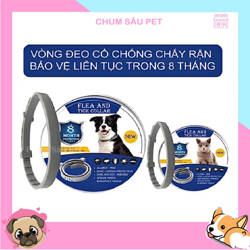 Vòng cổ chống ve rận cho chó mèo