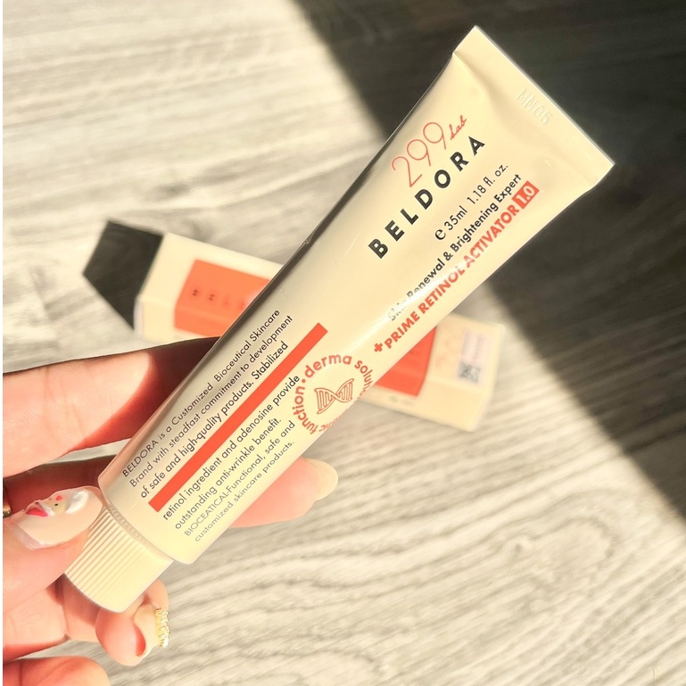 (Tặng kèm mask) Kem Dưỡng ngăn ngừa lão hóa, giảm nếp nhăn, giảm mụn Beldora 299 Prime Retinol Activator 35ml