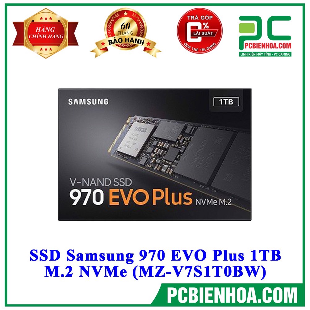 [Mã ELMS05 giảm 5% đơn 300k]Ổ cứng SSD SAMSUNG 970 EVO PLUS 1TB M.2 NVME (MZ-V7S1T0BW)