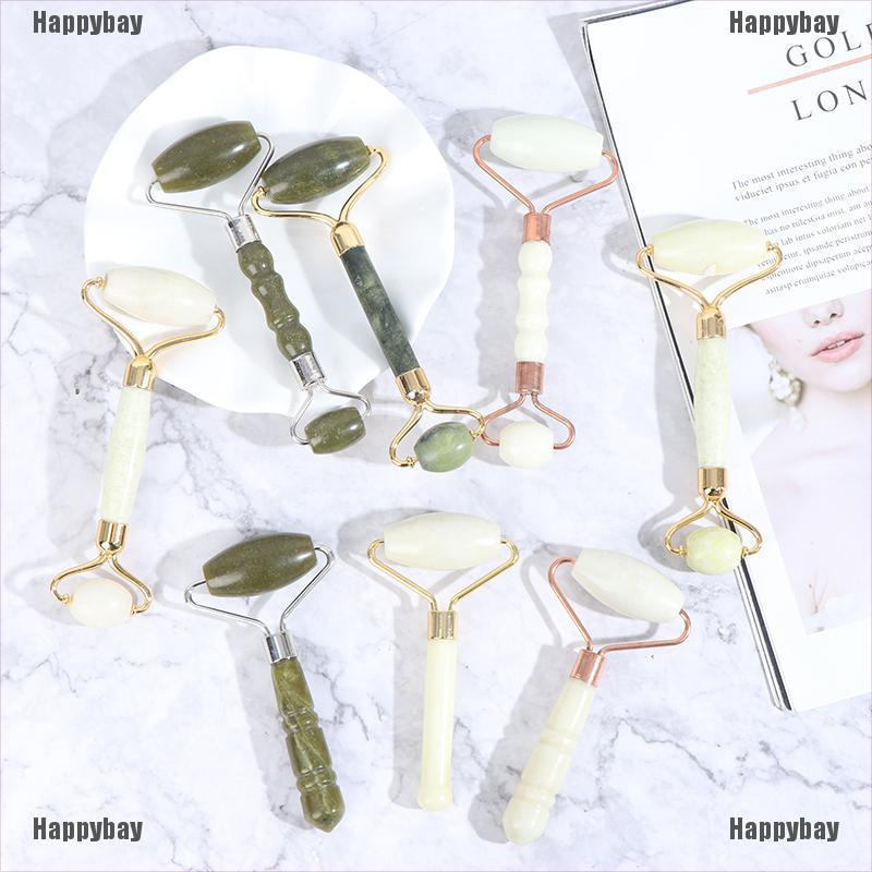 Happybay Facial Massage Roller Jade Roller Face Body Skin Relaxation Slimming Beauty Tool