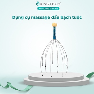 Cây massage đầu bạch tuộc KINGTECH - Dụng cụ mát xa đầu thư giãn, giảm căng thẳng - Giao màu ngẫu nhiên