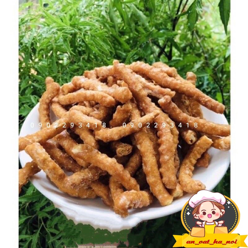 Quẩy Sâu Gừng Giòn Tan,[ 500 g ] Quẩy Sâu đường Loại 1 món ăn truyền thống