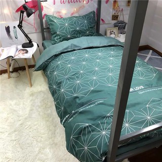 SÉT CHĂN GA GỐI POLY KIM CƯƠNG XANH