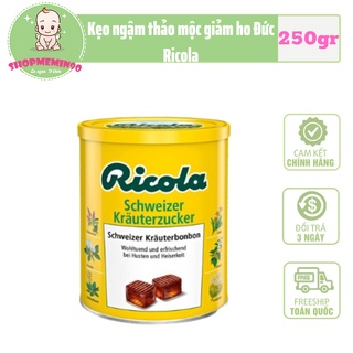 Kẹo ngậm thảo mộc giảm ho Đức Ricola 250gr/hộp date t3/2025