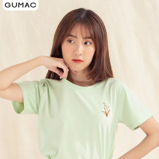 Áo thun thêu hoa ATA1083 GUMAC