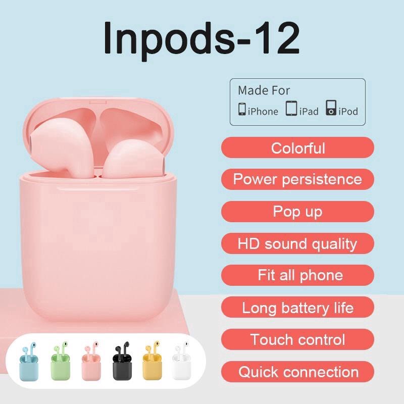 Tai nghe không dây INPODS 12 - Bluetooth 5.1 Pin 3 Tiếng Kèm Hộp Sạc