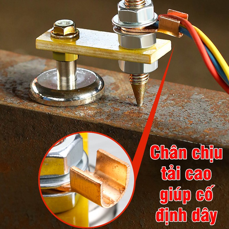 Đầu kẹp mát nam châm loại đơn dành cho máy hàn điện - Công cụ tiện ích