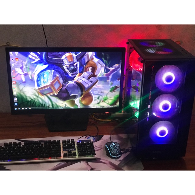 Bộ máy tính H310 core i3 9100f màn 27