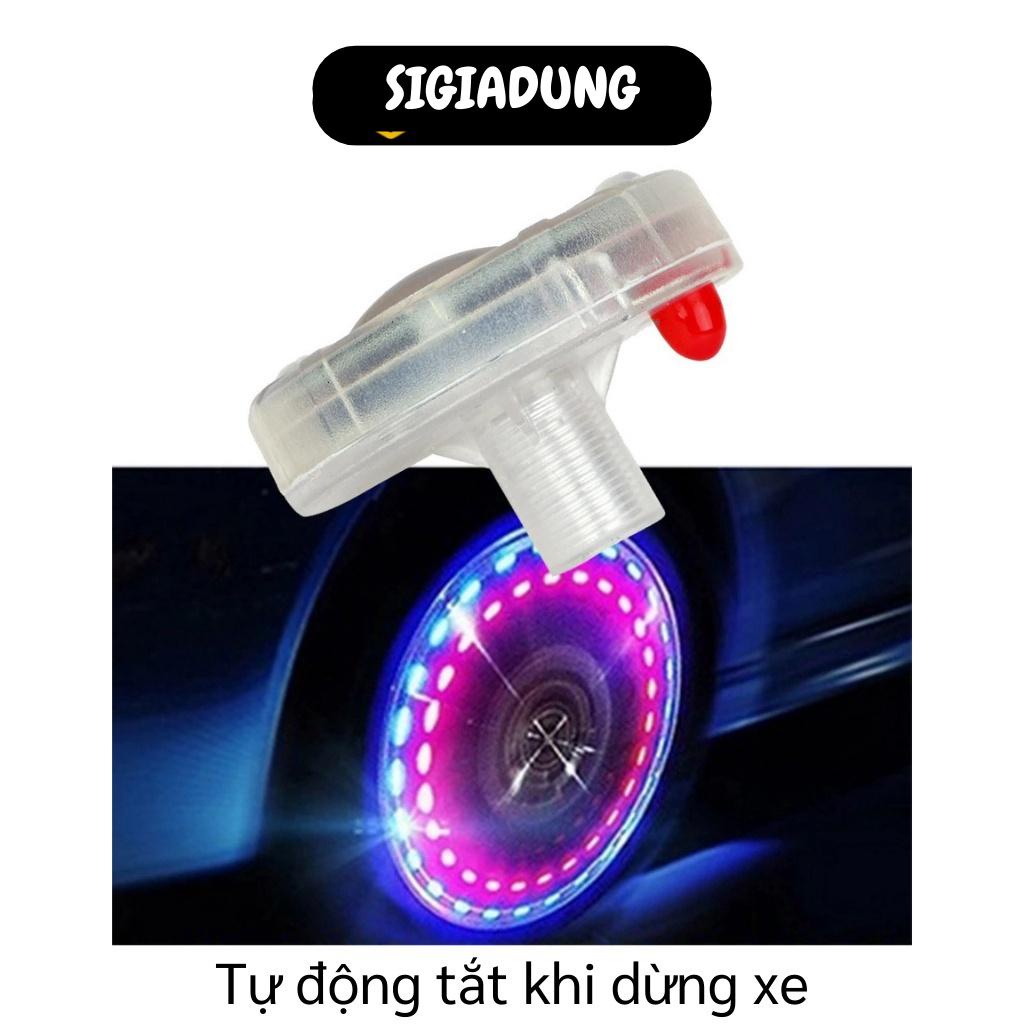 [SGD] Đèn Led Gắn Bánh Xe Hơi - Đèn Led Năng Lượng Mặt Trời Gắn Van Bánh Ô Tô, Xe Máy 7762