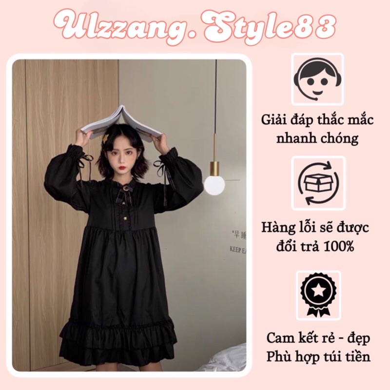 Đầm Cosplay Lolita huyền bí kèm nơ ulzzang